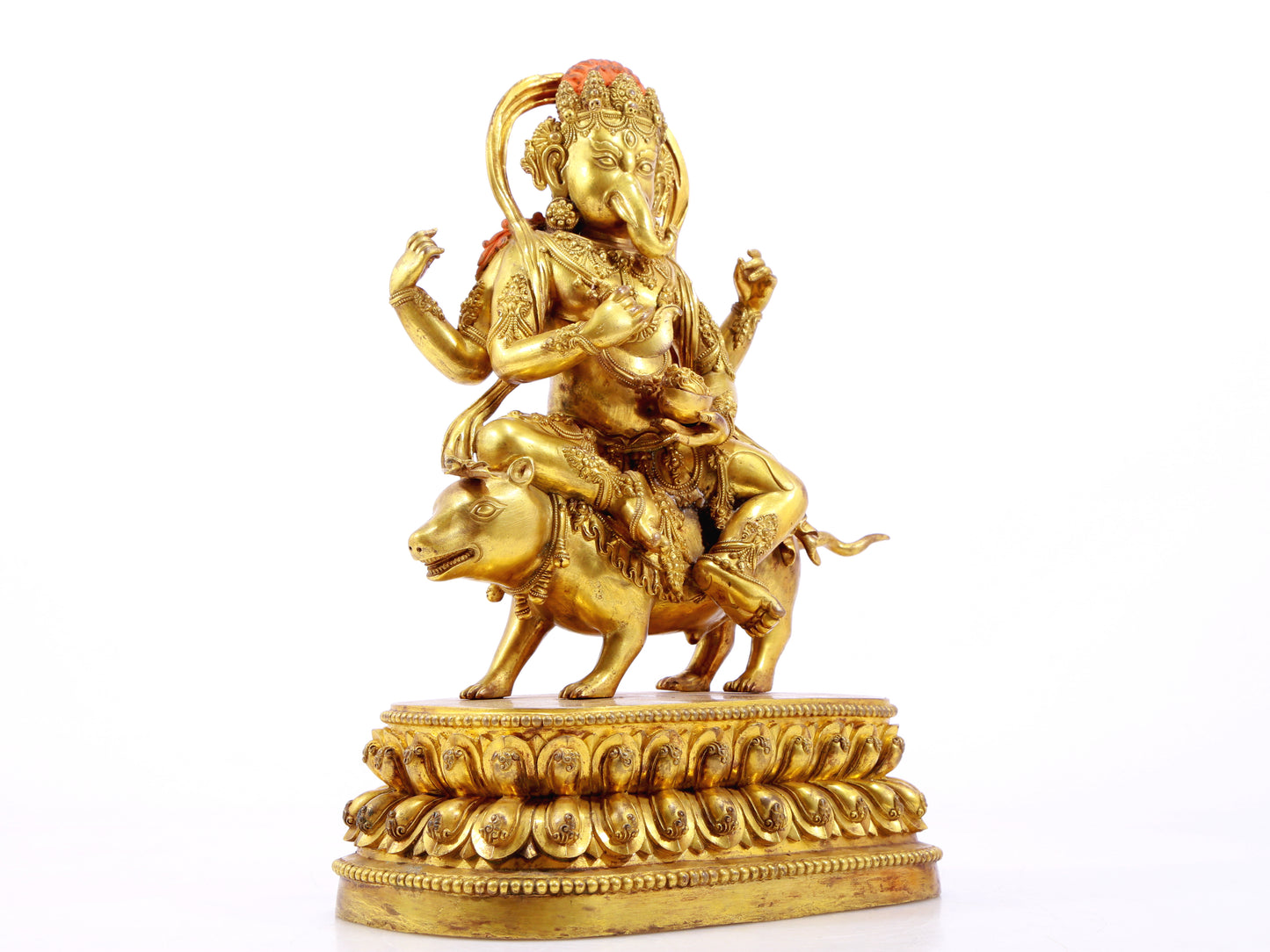 A Wonderful Gilt-Bronze Figure Of Anna-Vinivarta