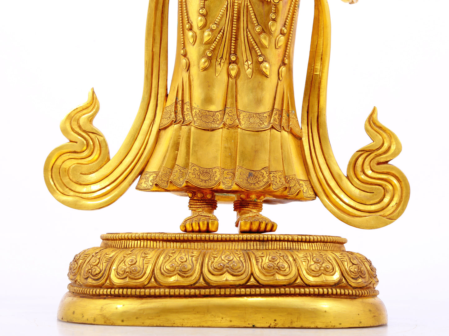 A Wonderful Gilt-Bronze Figure Of Tara