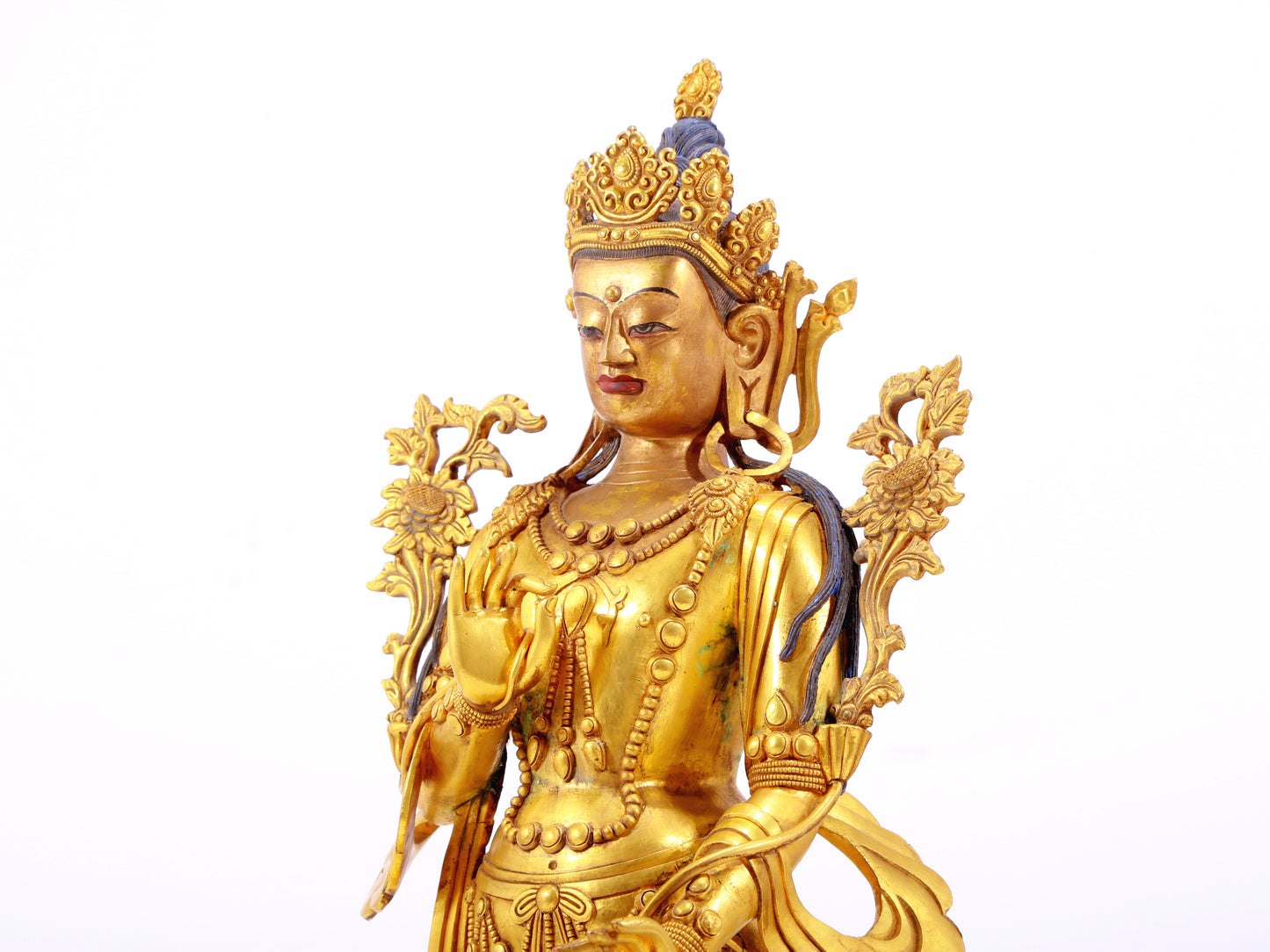 A Wonderful Gilt-Bronze Figure Of Tara