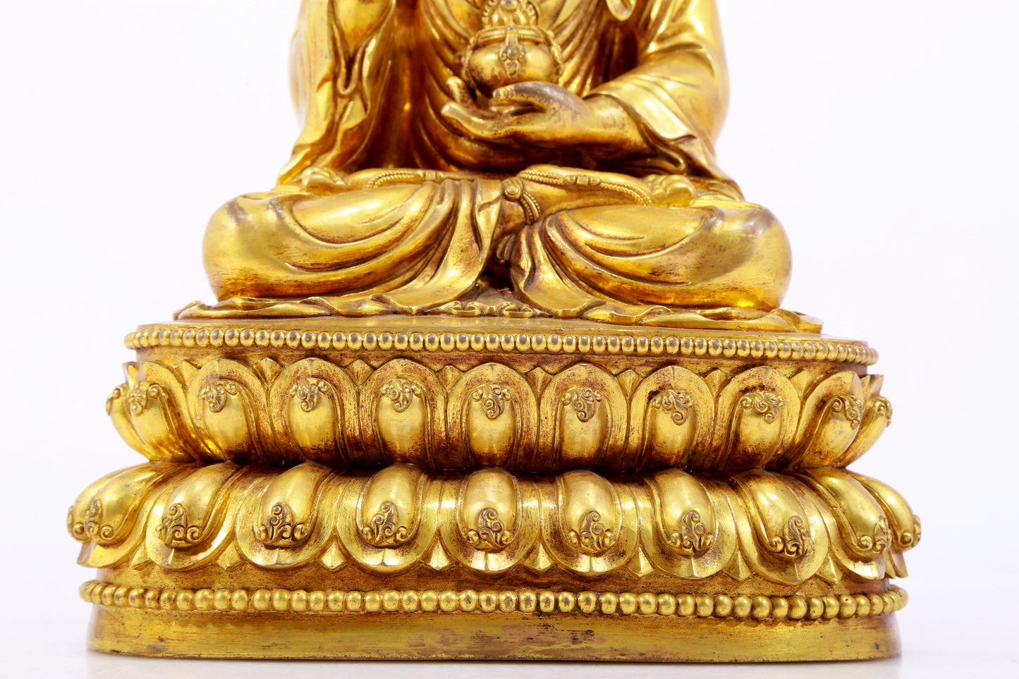 A Wonderful Gilt-Bronze Figure Of Bodhisattva
