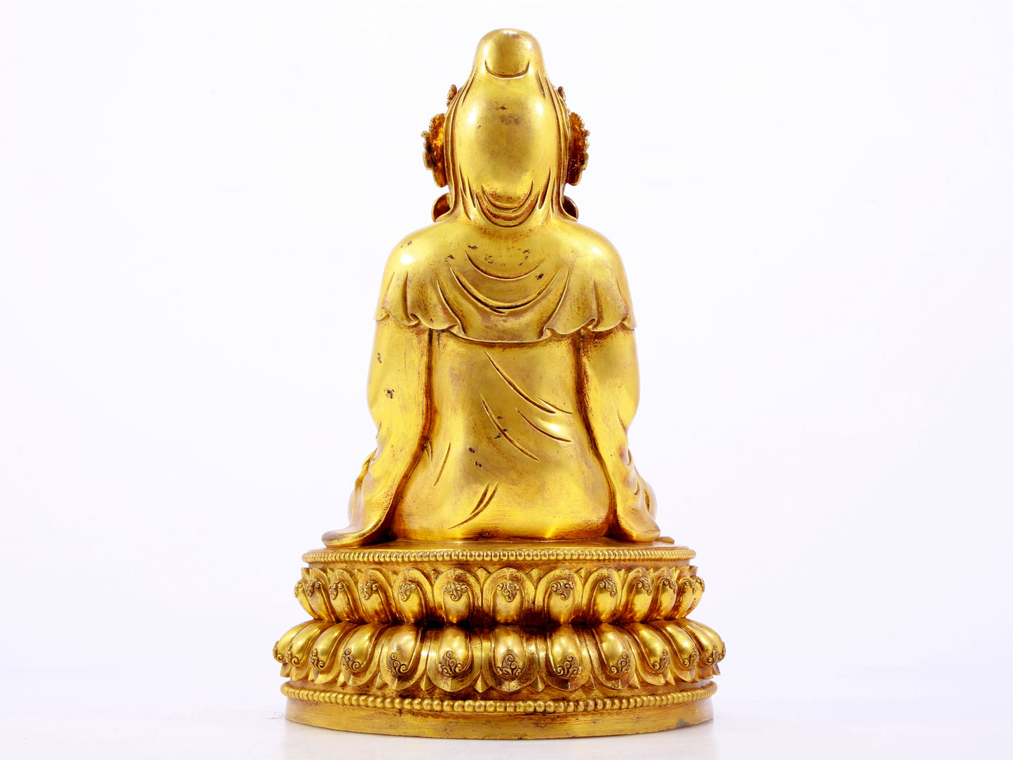 A Wonderful Gilt-Bronze Figure Of Bodhisattva