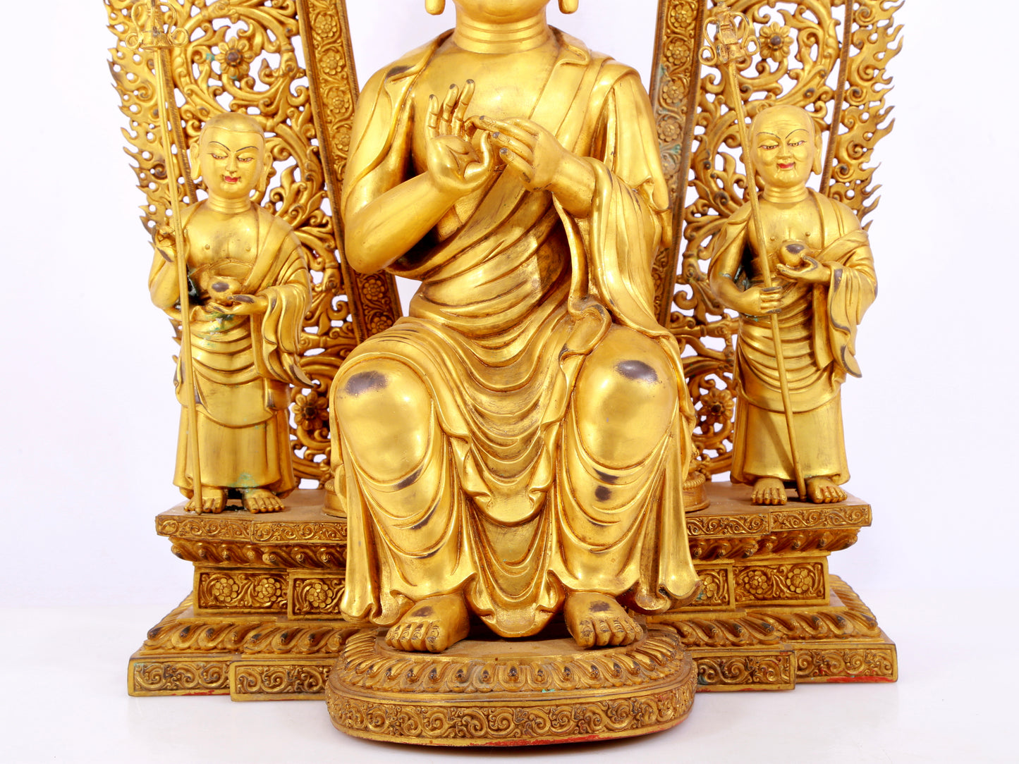 A Splendid Gilt-Bronze Figure Of Buddha Shakyamuni
