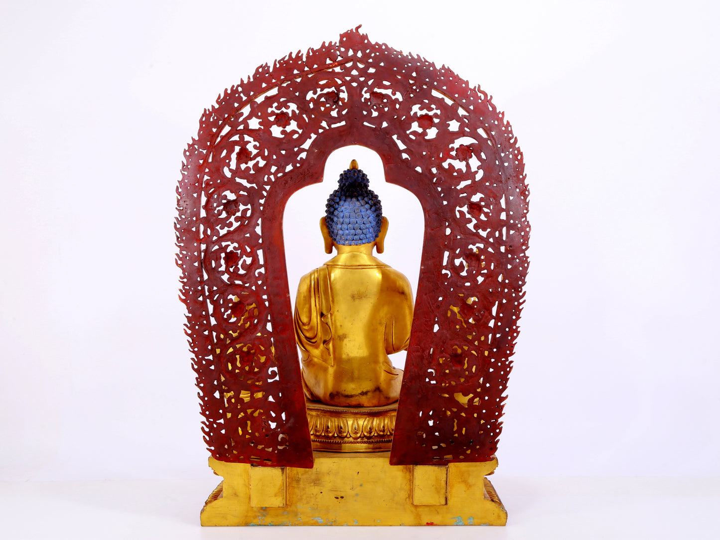 A Splendid Gilt-Bronze Figure Of Buddha Shakyamuni
