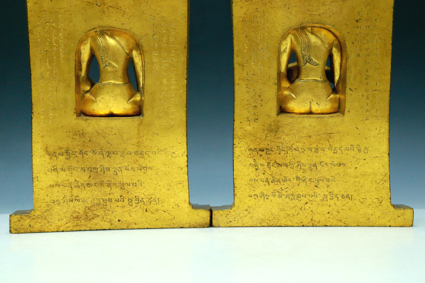 A Wonderful Set Of Gilt-Bronze Figures Of Bodhisattva With Inscriptions