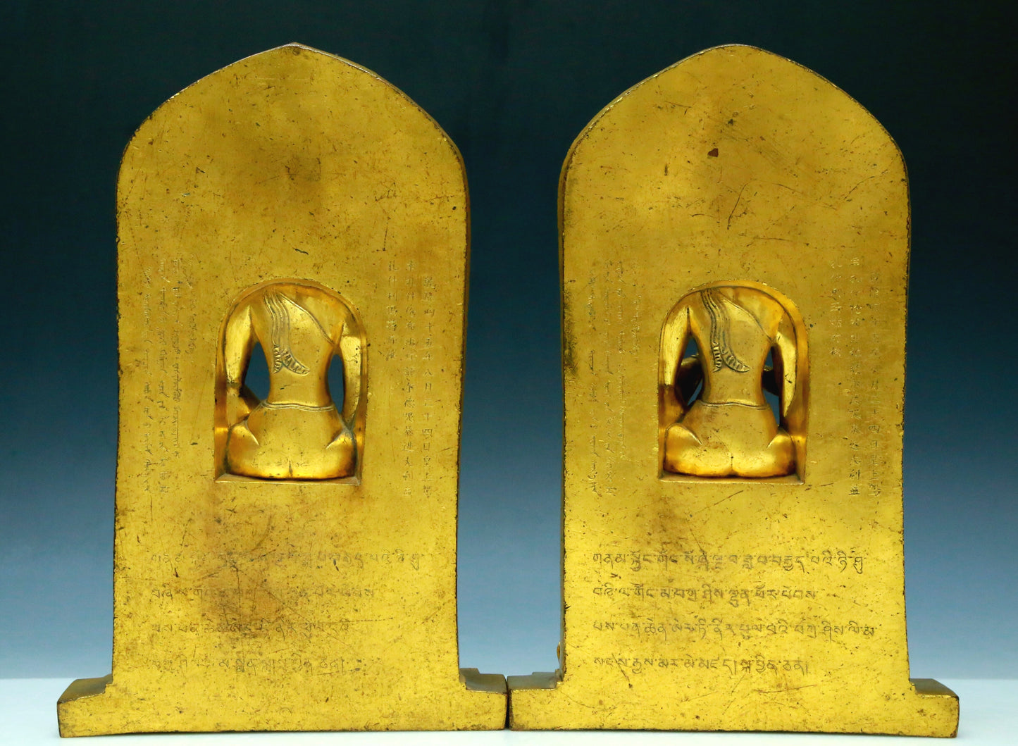 A Wonderful Set Of Gilt-Bronze Figures Of Bodhisattva With Inscriptions