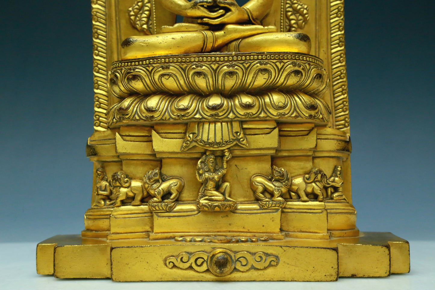 A Wonderful Set Of Gilt-Bronze Figures Of Bodhisattva With Inscriptions