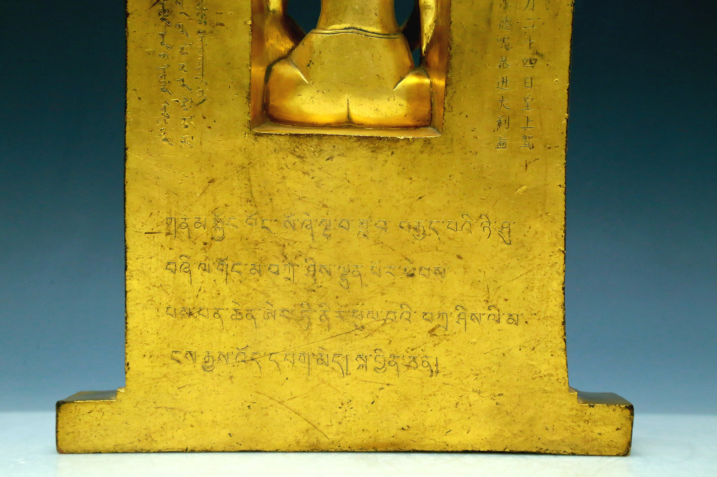 A Wonderful Set Of Gilt-Bronze Figures Of Bodhisattva With Inscriptions