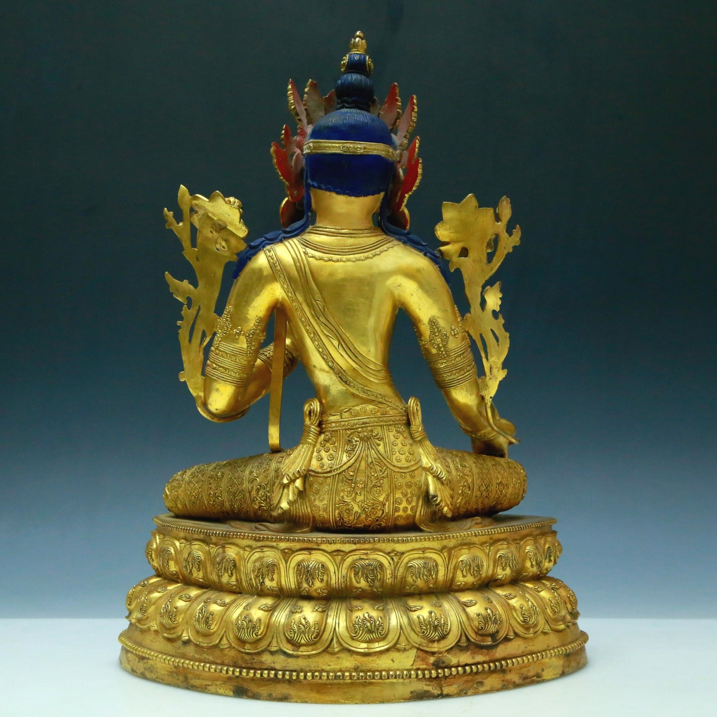 A Wonderful Gilt-Bronze Figure Of Green Tara