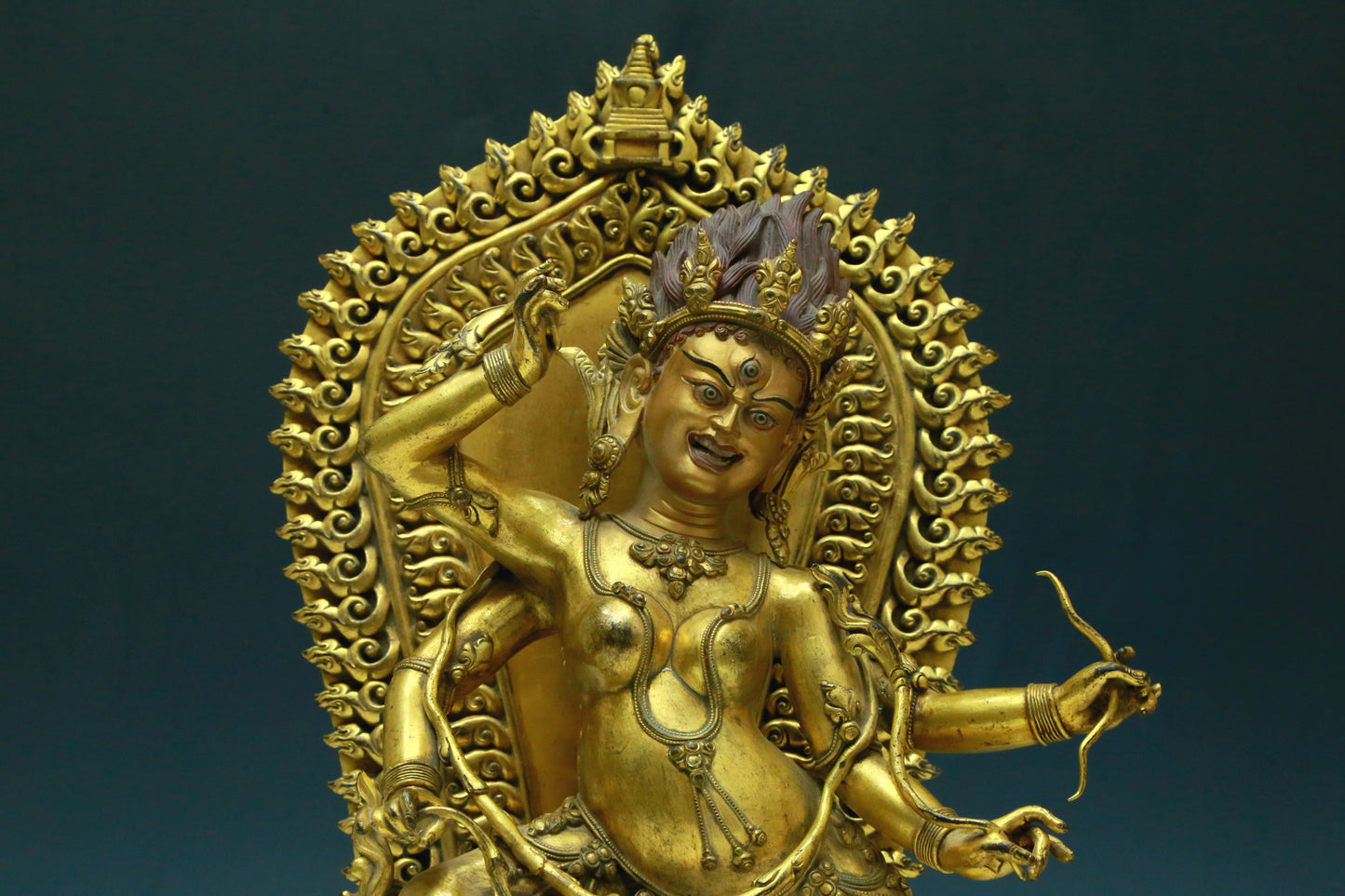 A Wonderful Gilt-Bronze Figure Of Dakini