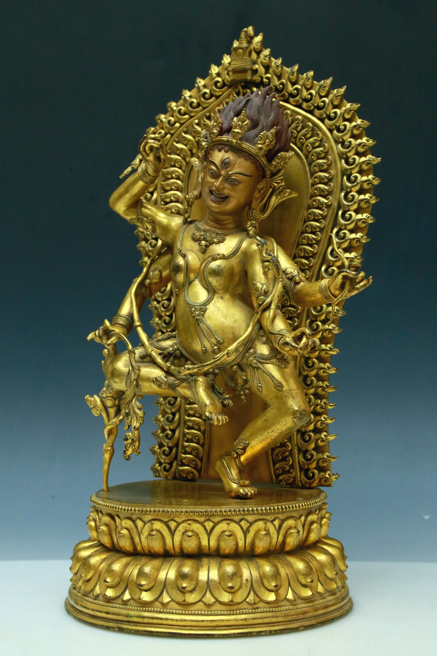 A Wonderful Gilt-Bronze Figure Of Dakini