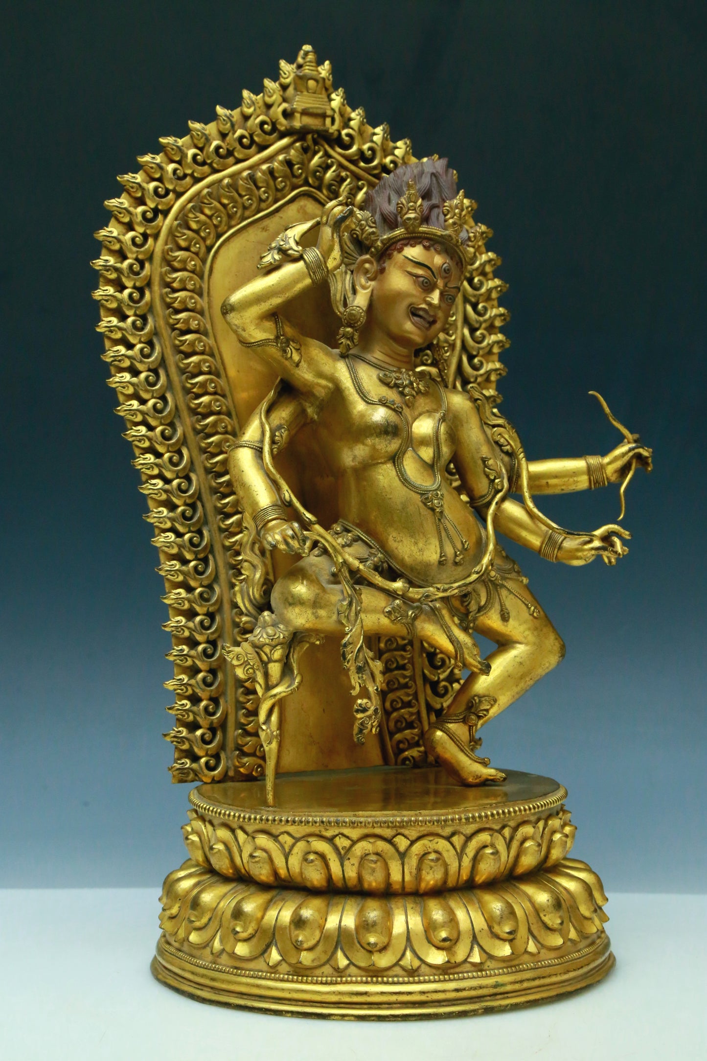 A Wonderful Gilt-Bronze Figure Of Dakini