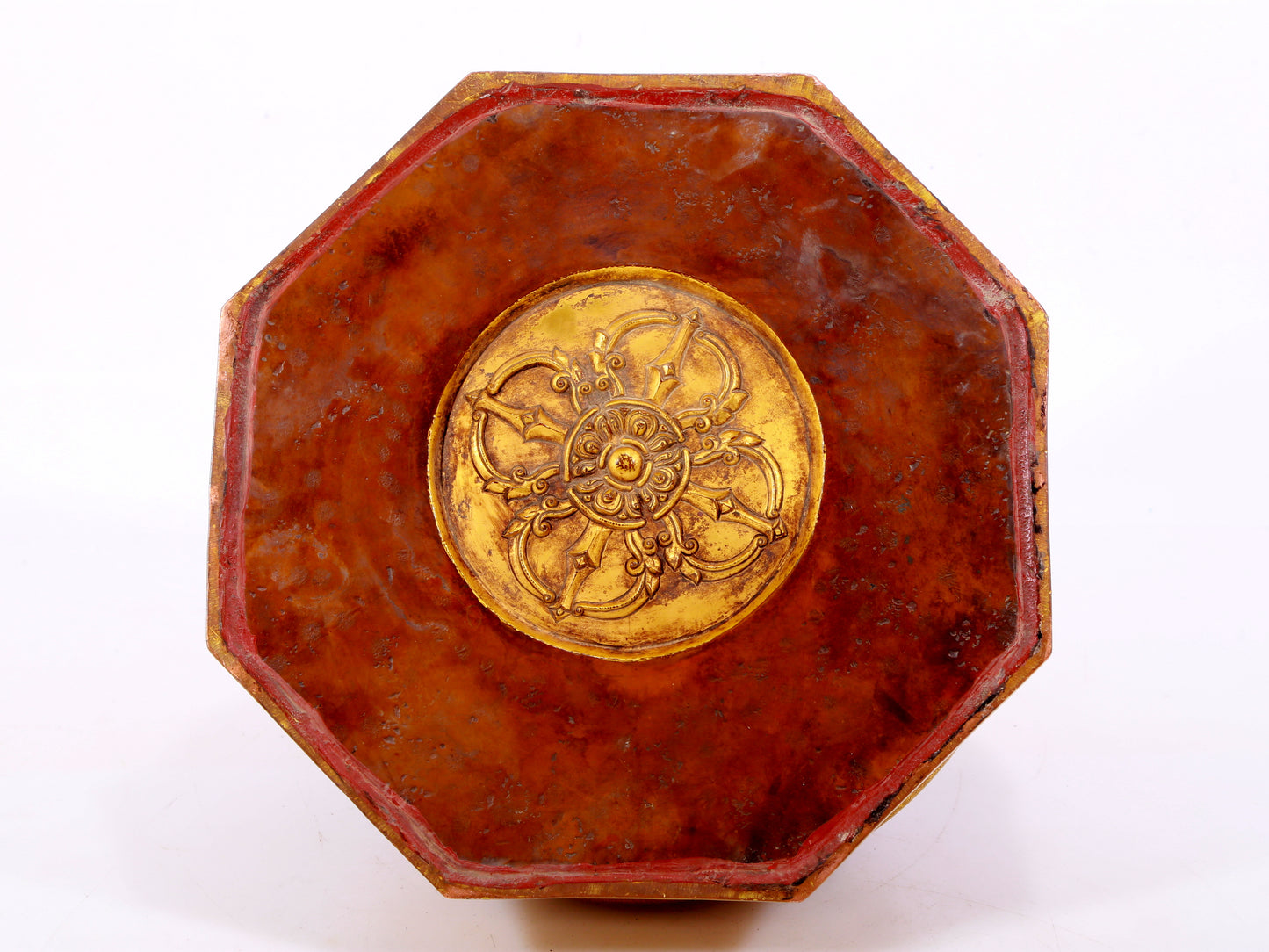 A stunning gilt bronze altar