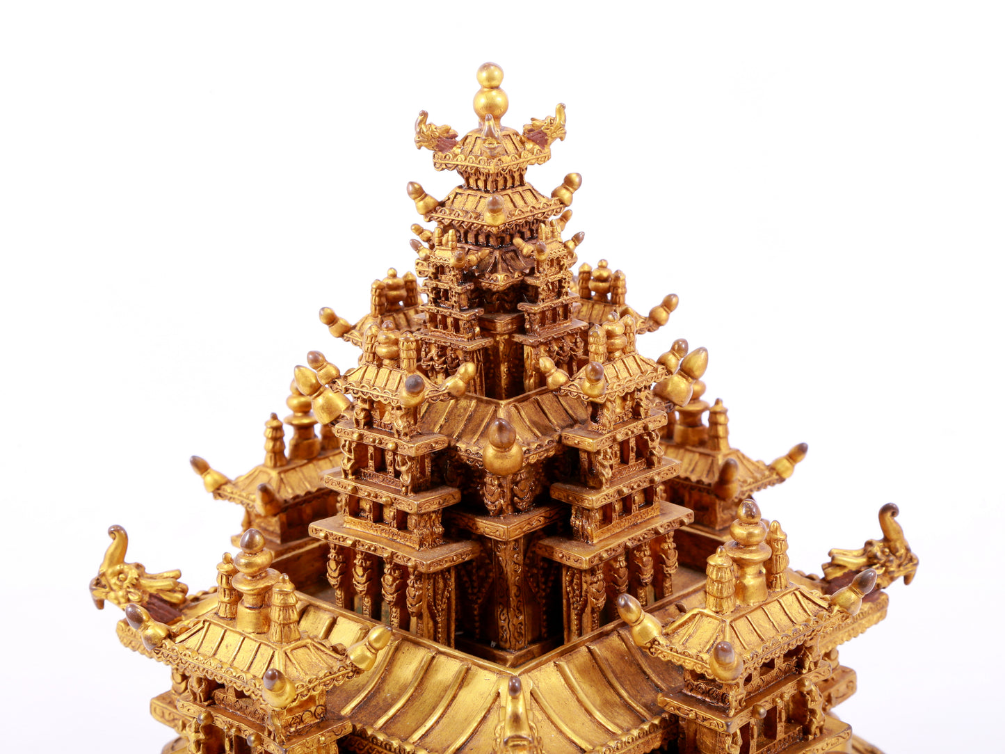 A stunning gilt bronze altar ornament