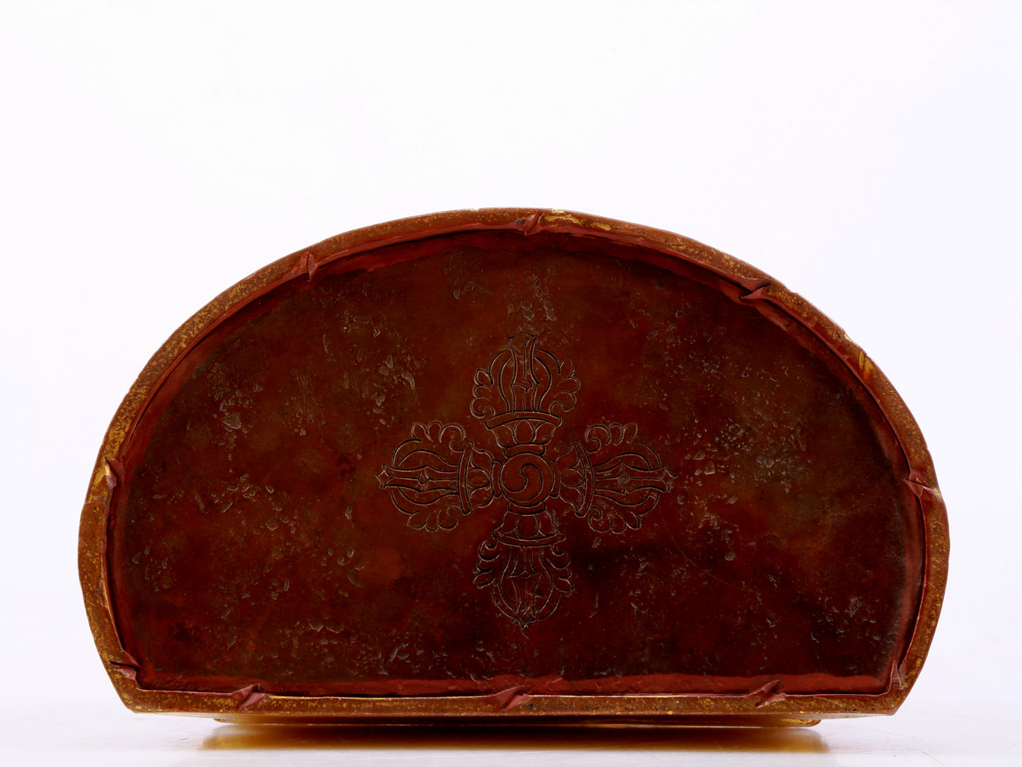 A solemn gilt bronze statue of Yamantaka Vajra