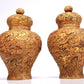 A Wonderful Pair Of Gilt-Bronze 'Dragon& Auspicious Cloud' Jars