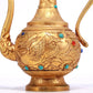A Wonderful Gilt-Bronze Gem-Inlaid 'Dragon, Phoenix, Auspicious Cloud' Ewer
