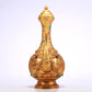 A Wonderful Gilt-Bronze Gem-Inlaid 'Dragon, Phoenix, Auspicious Cloud' Ewer