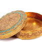 A Wonderful Gilt-Bronze Turquoise-Inlaid 'Dragon& Auspicious Cloud' Box