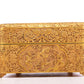 A Wonderful Gilt-Bronze 'Scrolling Lotus, Bat, Figure' Box