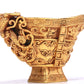 A Wonderful Gilt-Bronze 'Chi-Dragon' Cup