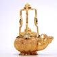 Fantastic Gilt-Bronze 'Scrolling Lotus' Ewer With A Ram-Form Spout