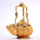 Fantastic Gilt-Bronze 'Scrolling Lotus' Ewer With A Ram-Form Spout