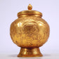 A Fantastic Gilt-Bronze 'Hunting' Jar And Cover