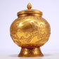 A Fantastic Gilt-Bronze 'Hunting' Jar And Cover