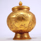 A Fantastic Gilt-Bronze 'Hunting' Jar And Cover