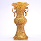 A Fantastic Pair Of Gilt-Bronze 'Auspicious Cloud& Crane' Vases