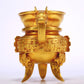 A Fantastic Gilt-Bronze 'Auspicious Beast' Tripod Ewer