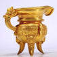 A Fantastic Gilt-Bronze 'Auspicious Beast' Tripod Ewer