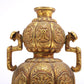 An Excellent Gilt-Bronze 'Weapons Of The Eight Immortals' Ruyi-Handled Gourd-Form Vase