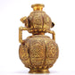 An Excellent Gilt-Bronze 'Weapons Of The Eight Immortals' Ruyi-Handled Gourd-Form Vase