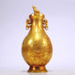 An Excellent Gilt-Bronze 'Figure' Dragon-Handled Vase And Cover