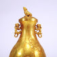 An Excellent Gilt-Bronze 'Figure' Dragon-Handled Vase And Cover