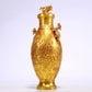 An Excellent Gilt-Bronze 'Bodhisattva' Dragon-Handled Vase And Cover