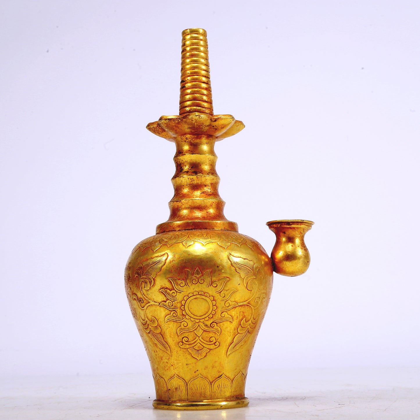 An Excellent Pair Of Gilt-Bronze 'Flower' Pots With Inscriptions