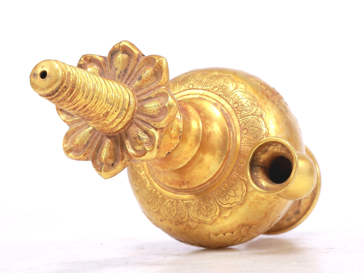 An Excellent Pair Of Gilt-Bronze 'Flower' Pots With Inscriptions