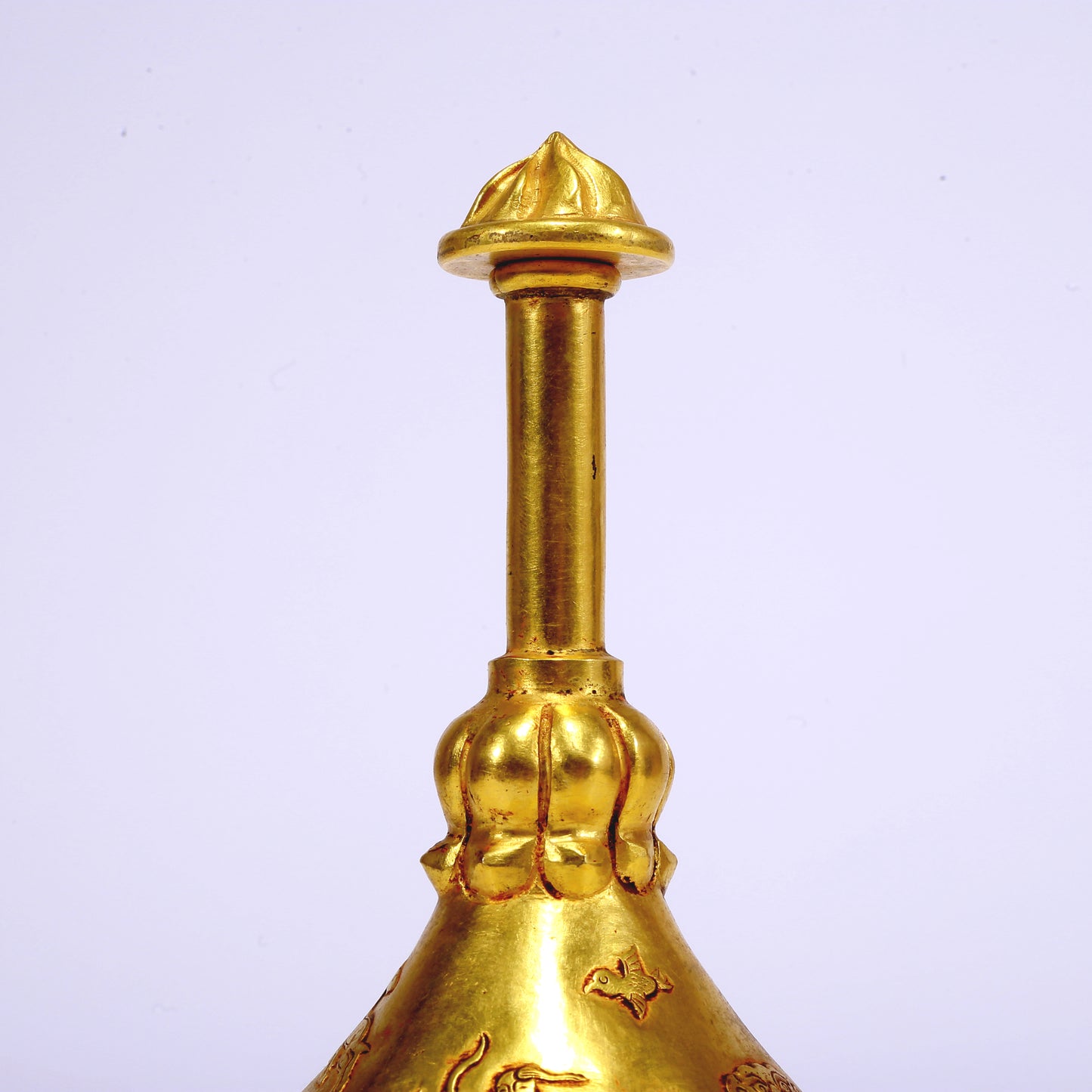 An Excellent Gilt-Bronze 'Hunting' Vase