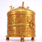 An Excellent Gilt-Bronze 'Hunting' Tripod Jar And Cover