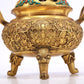 An Excellent Gilt-Bronze Gem-Inlaid 'Scrolling Lotus' Censer And Cover