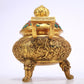 An Excellent Gilt-Bronze Gem-Inlaid 'Scrolling Lotus' Censer And Cover