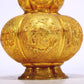 An Excellent Gilt-Bronze 'Scrolling Lotus& Figure' Gourd-Form Vase