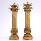 An Excellent Pair Of Gilt-Bronze Gem-Inlaid 'Dragon& Auspicious Cloud' Decorations