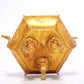 An Excellent Gilt-Bronze 'Bird& Flower' Tripod Censer And Cover