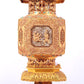 A precious gilt bronze palace lantern with auspicious clouds and dragon pattern