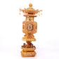 A precious gilt bronze palace lantern with auspicious clouds and dragon pattern