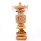 A precious gilt bronze palace lantern with auspicious clouds and dragon pattern