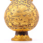 A perfect pair of gilt bronze and silver amphora with lotus and dragon patterns